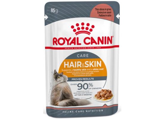 Royal Canin - Feline kaps. Hair & Skin ve šťávě 85 g