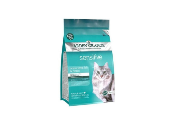 Arden Grange Adult Cat Sensitive Ocean White Fish & Potato grain free 2 kg