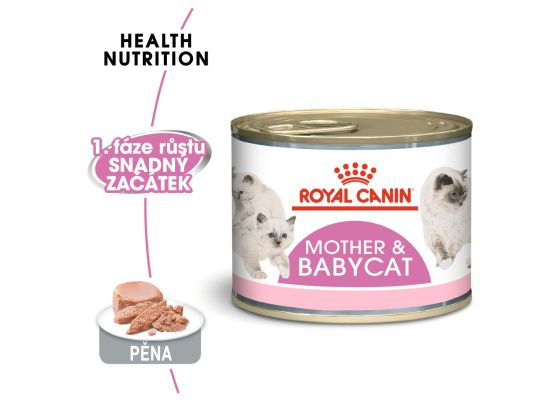 Royal Canin Babycat Instinctive Can konzerva pro kojící kočky a koťata 195 g