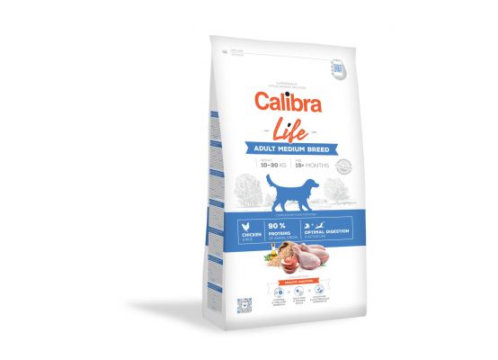 Calibra Dog Life Adult Medium Breed Chicken 12kg