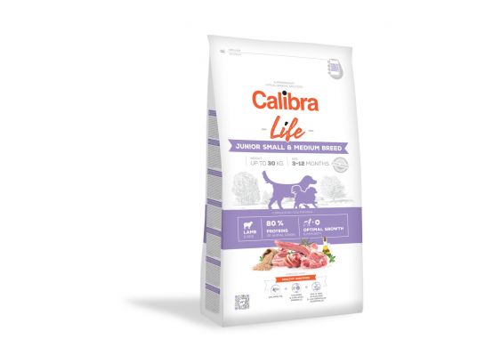Calibra Dog Life Junior Small & Medium Breed Lamb 12kg
