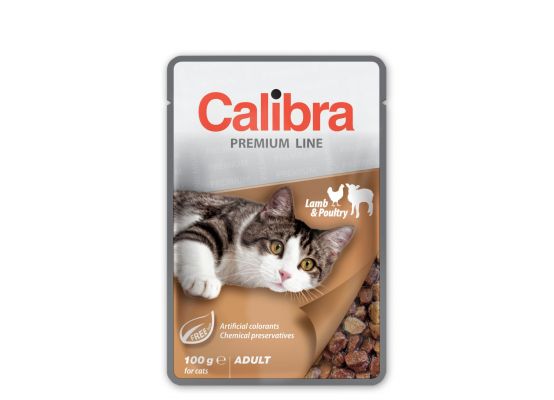 Calibra Cat kapsa Premium Adult Lamb & Poultry 100g