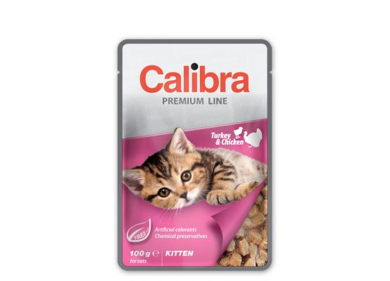 Calibra Cat kapsa Premium Kitten Turkey & Chicken 100g