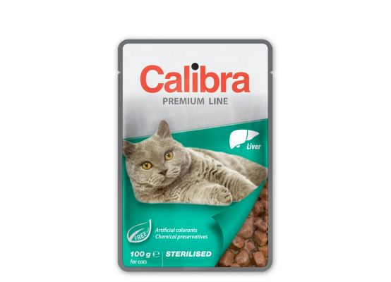 Calibra Cat kapsa Premium Sterilised Liver 100g