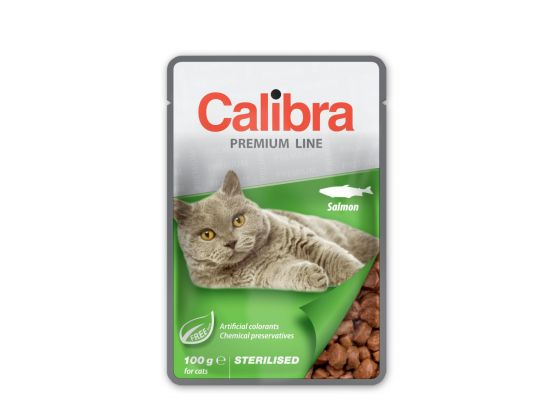 Calibra Cat kapsa Premium Sterilised Salmon 100g