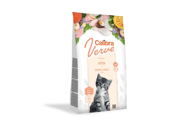Calibra Cat Verve GF Kitten Chicken & Turkey 750g