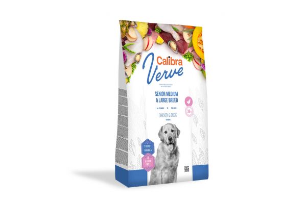 Calibra Dog Verve GF Senior M&L Chicken & Duck 2kg