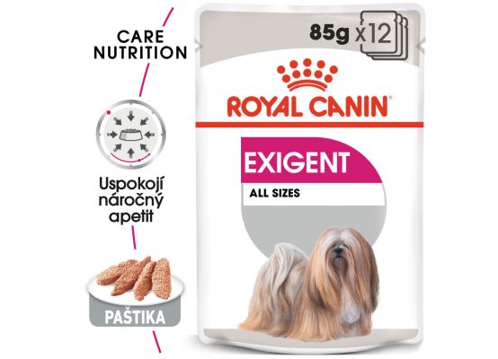 Royal Canin Exigent Dog Loaf kapsička s paštikou pro mlsné malé psy 85 g