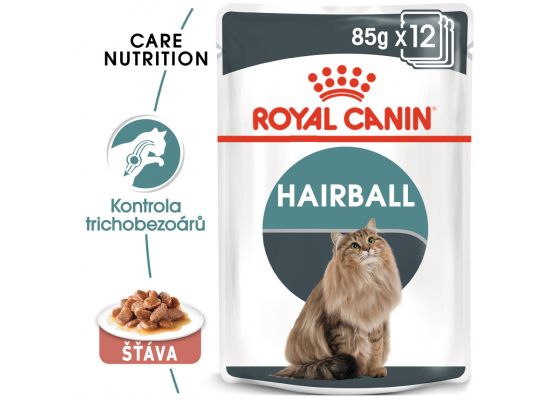 Royal Canin Hairball Care Gravy kapsička pro kočky ve šťávě 85 g