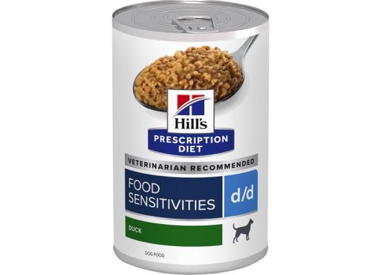 Hill's Can. PD D/D Food Sensitiv. Duck&Rice Konz. 370 g