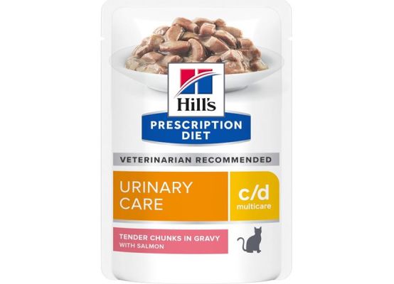 Hill's Fel. PD C/D MultiCare Salmon kapsa 12x85 g