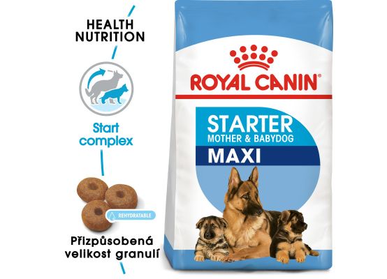 Royal Canin Maxi Starter Mother&Babydog granule pro březí nebo kojící feny a štěňata 15 Kg