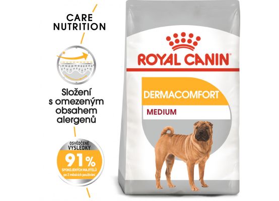 Royal Canin Medium Dermacomfort granule pro střední psy s problémy s kůží 3 Kg