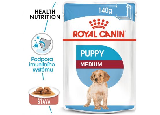 Royal Canin Medium Puppy, kapsička pro štěňata středních plemen 10 x 140 g