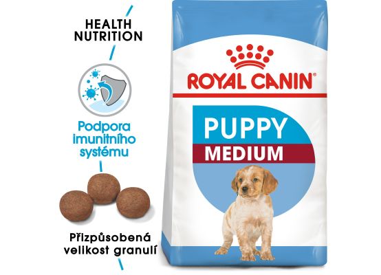Royal Canin Medium Puppy granule pro střední štěňata 4 Kg