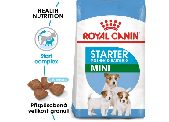Royal Canin Mini Starter Mother&Babydog granule pro březí nebo kojící feny a štěňata 1 Kg