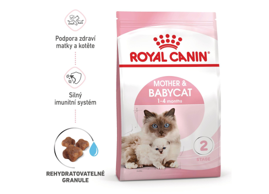 Royal Canin Mother&Babycat granule pro březí nebo kojící kočky a koťata 4 Kg
