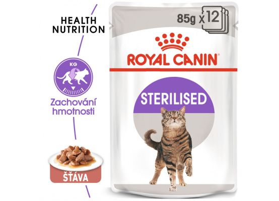 Royal Canin Sterilised Gravy kapsička pro kastrované kočky ve šťávě 85 g