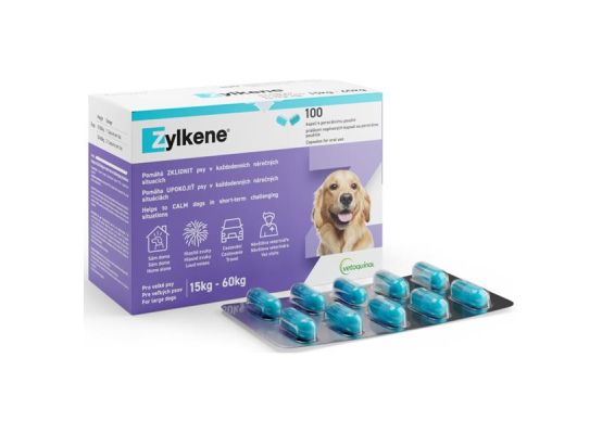 Vetoquinol Zylkene 450 mg pro velké psy od 15 kg do 60 kg 100 kapslí