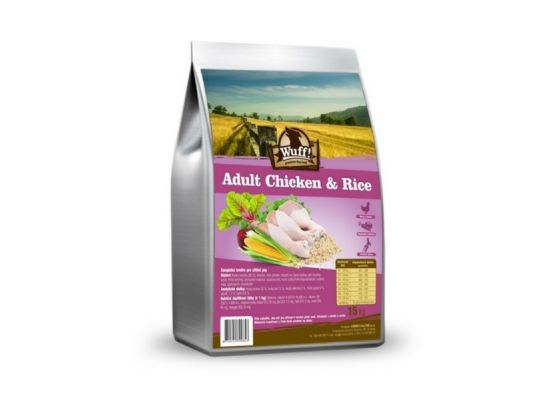 Wuff! Adult Chicken & Rice 15 kg
