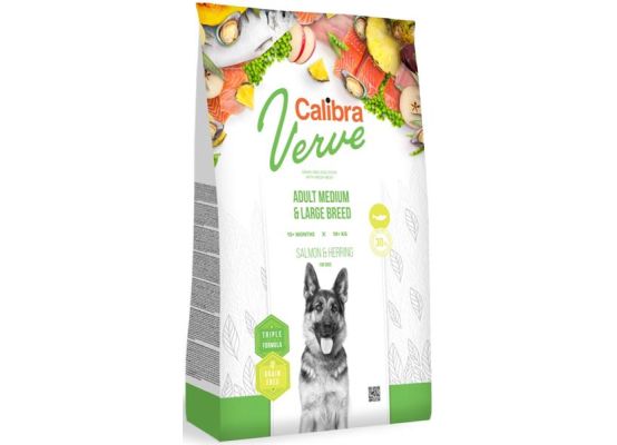 Calibra Dog Verve GF Adult M&L Salmon & Herring 12kg