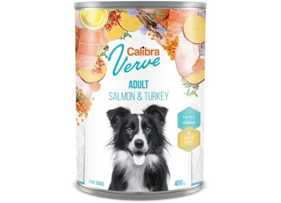 Calibra Dog Verve konz. GF Adult Salmon & Turkey 400g