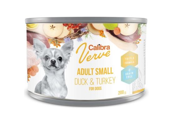Calibra Dog Verve konz.GF Adult Small Duck&Turkey 200g