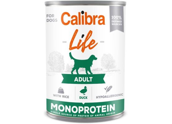 Calibra Dog Life konz. Adult Duck with rice 400g