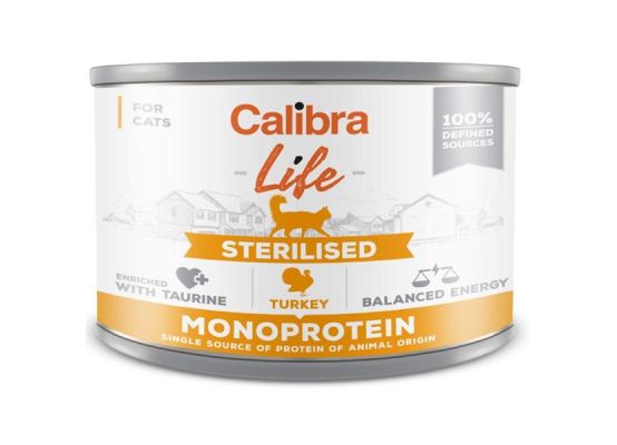 Calibra Cat Life konz. Sterilised Turkey 200g