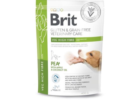 Brit GF Veterinary Diets Dog Veg High Fibre 400 g