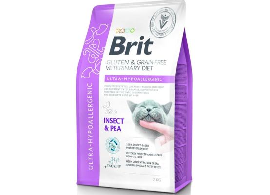 Brit GF Veterinary Diets Cat Ultra-hypoallergenic 2 kg