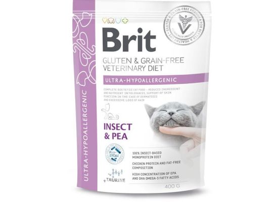 Brit GF Veterinary Diets Cat Ultra-hypoallergenic 400 g