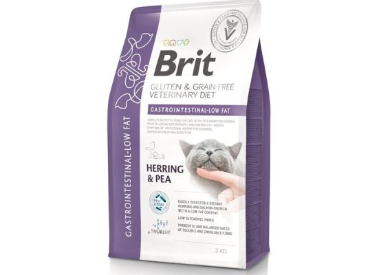 Brit GF Veterinary Diets Cat Gastrointestinal-Low fat 2 kg