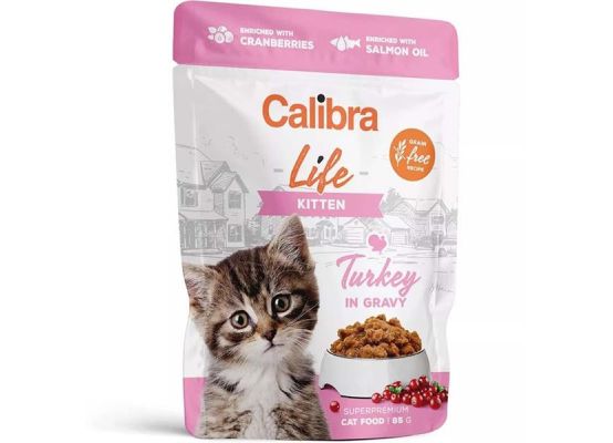 Calibra Cat Life kapsa Kitten Turkey in gravy 85g