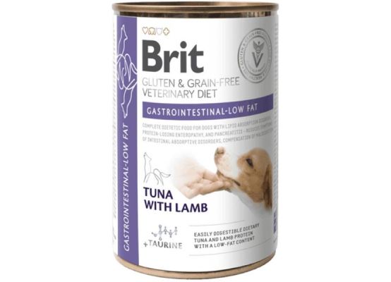 Brit Veterinary Diets Dog Can Gluten&Grain free Gastrointestinal-low fat 400 g