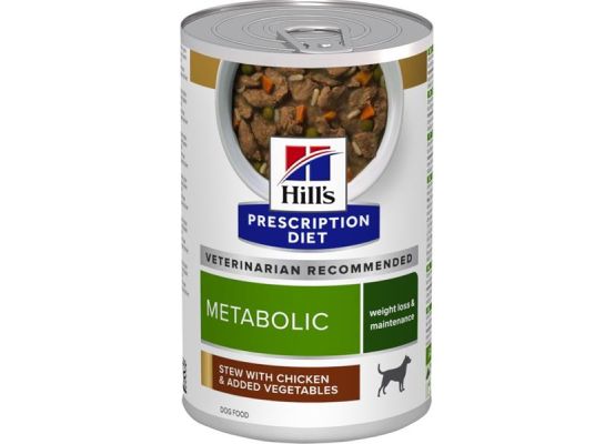 Hill's Can. PD Metabolic Weight Loss Chick&Veg Konz. 354g