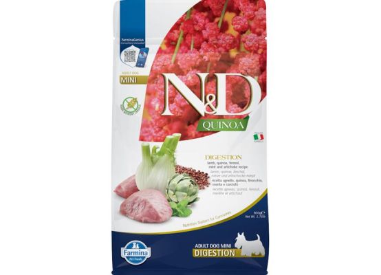 N&D Quinoa DOG Digestion Lamb & Fennel Mini 800g