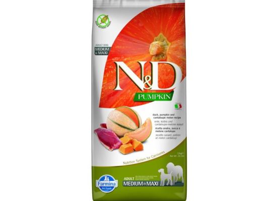 N&D Pumpkin DOG Adult M/L Duck & Cantaloupe melon 12kg
