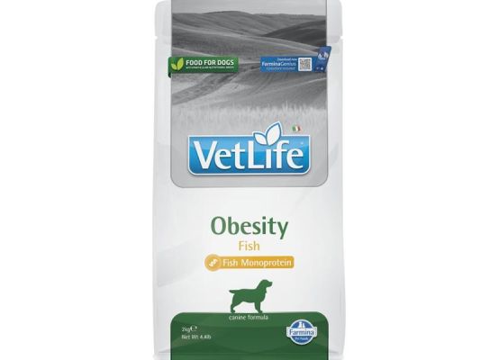 Vet Life Natural Canine Dry Obesity Fish Adult 2 kg