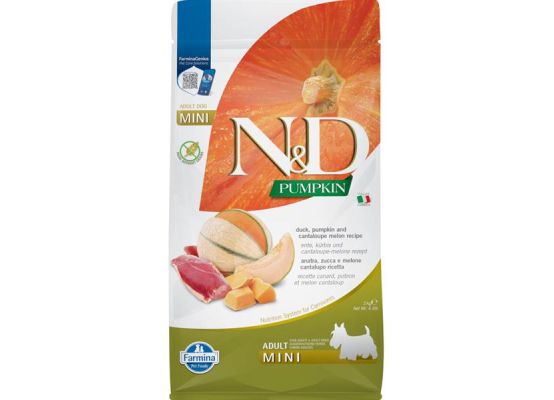 N&D Pumpkin DOG Adult Mini Duck & Cantaloupe melon 2kg