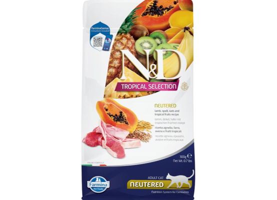 N&D TROPICAL SELECTION CAT Lamb Neutered 300g