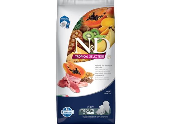 N&D TROPICAL SELECTION DOG Puppy M/L Lamb 10kg