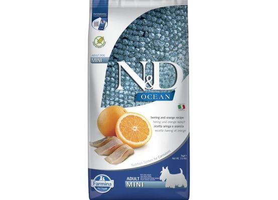 N&D OCEAN DOG Adult Mini Herring & Orange 7kg