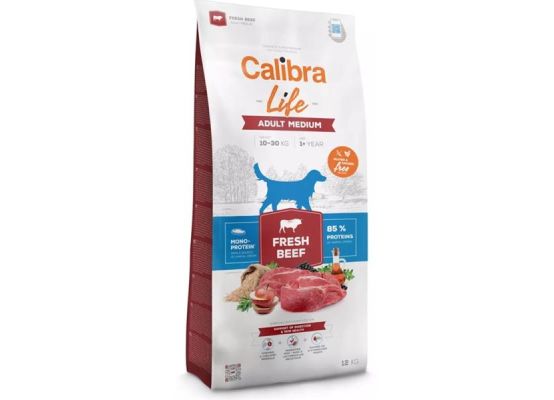 Calibra Dog Life Adult Medium Fresh Beef 12kg