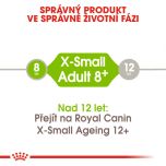 Royal Canin X-Small Adult 8+ granule pro stárnoucí trpasličí psy 500 g
