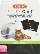 Filtr do krytých toalet PURECAT 3ks Zolux