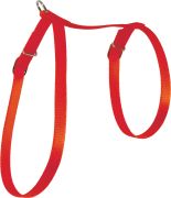 Postroj kočka nylon 10mm červený Zolux