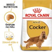 Royal Canin Cocker Adult granule pro dospělého kokršpaněla 3 Kg