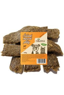 NATURECA pochoutka Masové pláty Jehně, 100% maso 100g