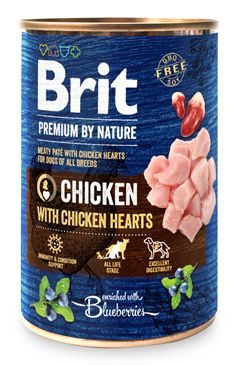 Brit Premium Dog by Nature konz Chicken & Hearts 400g